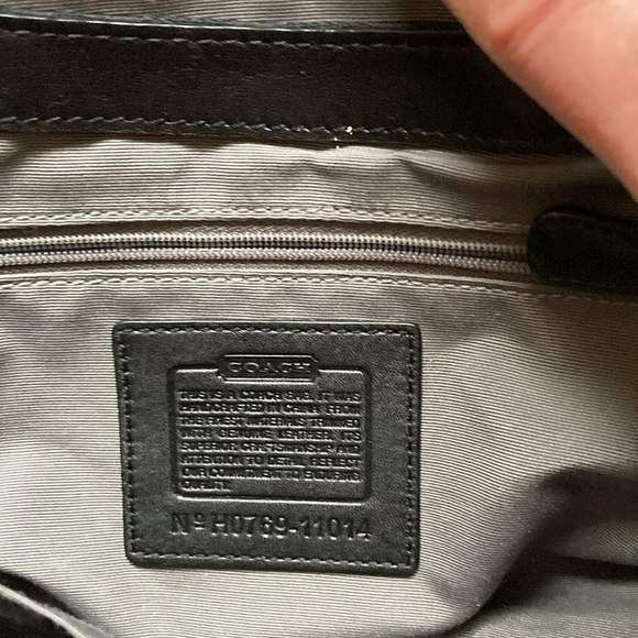 Coach original black leather braided and trims. Excellent! Used once. Good buy! - Picture 10 of 14